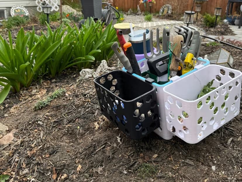 GrowTote Garden Caddy in a Garden